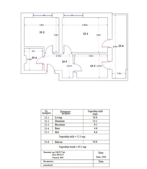 2 camere | Titan | 63mp | Bloc Finalizat | Centrala | Metrou | Parcare - 3