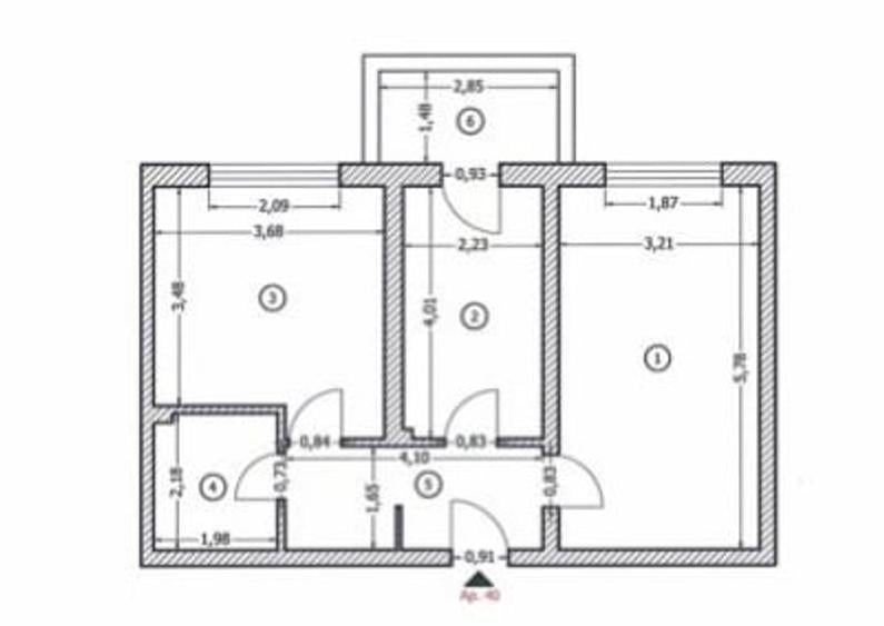 Apartament cu 2 camere decomandat în Sălaj