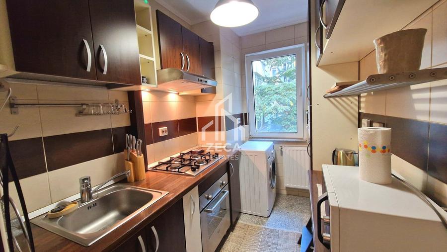 Apartament cu 2 camere semidecomandat, mobilat în Cișmigiu