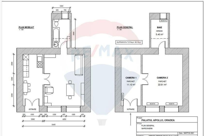 Apartament 1 camere, Palat Apollo, Pietonala Oradea, De ... - 11