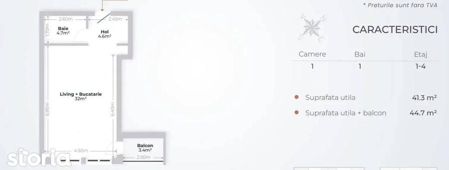 Garsoniera Premium Pipera Rond OMV | 44.8 mp | Mutare Mai-Iunie 2026 - 3