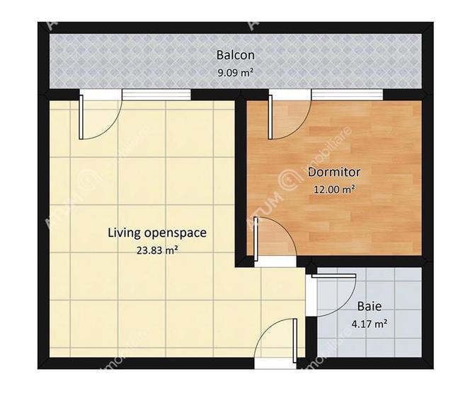 Apartament cu 2 camere si balcon etaj intermediar zona Doamna Stanca - 10