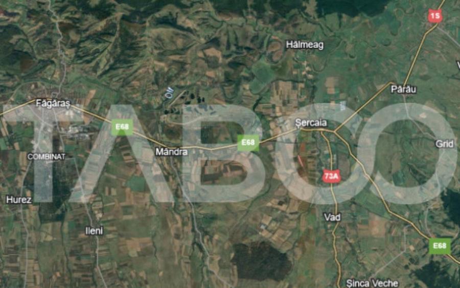 Teren intravilan 4332 mp cu utilitati front stradal 143m Sat - 1