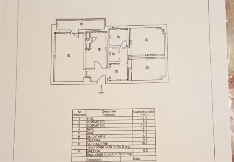 Apartament 3 camere de vanzare zona E3 -Tulcea - 5