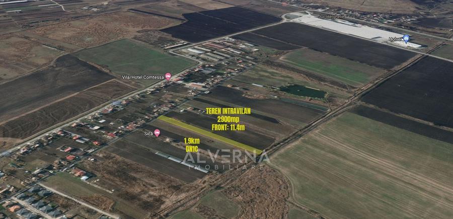 Teren intravilan - cadastrat - 2900mp - front 11.4m - Jucu de Mijloc - 1