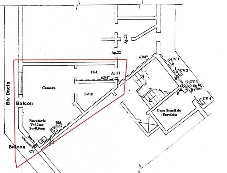 Blv Dacia vind garsoniera programul national consolidare PNCCRS - 12