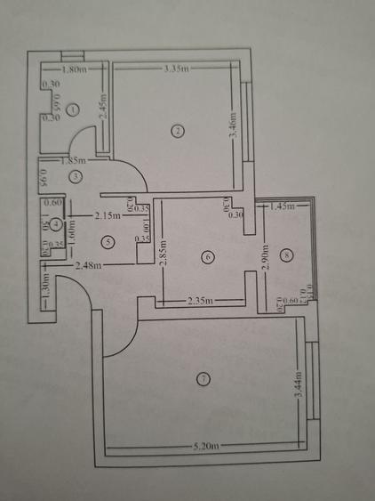 Apartament cu 2 camere decomandat în Exterior Vest