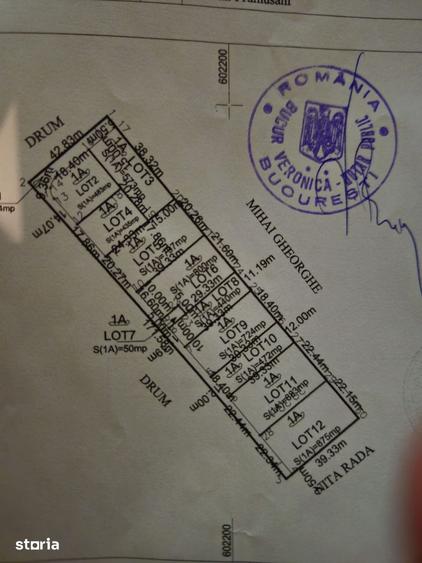 Teren intravilan 995 mp | Deschidere 22,44 m | PUZ|Postavari-Frumu?ani - 4