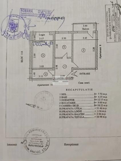 Apartament cu 2 camere decomandat în Sud