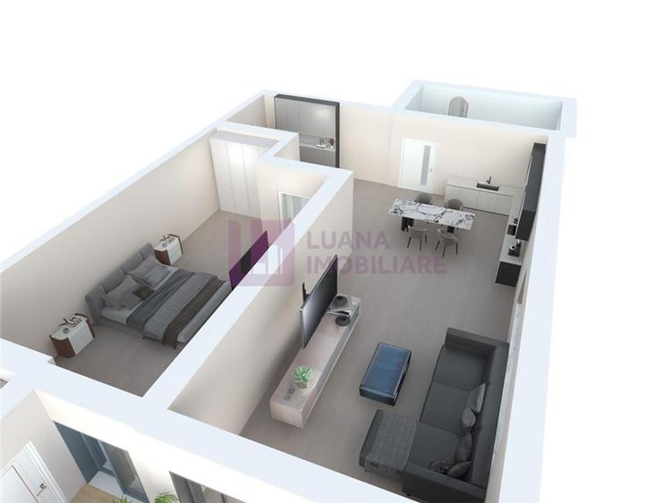 Apartament cu 2 camere decomandat în Țiglari