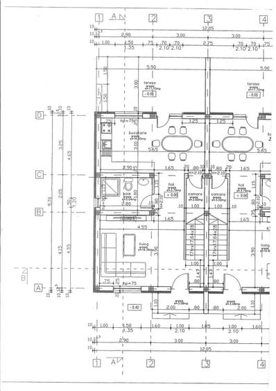 Duplex cu 3 camere cu Canalizare în Urseni