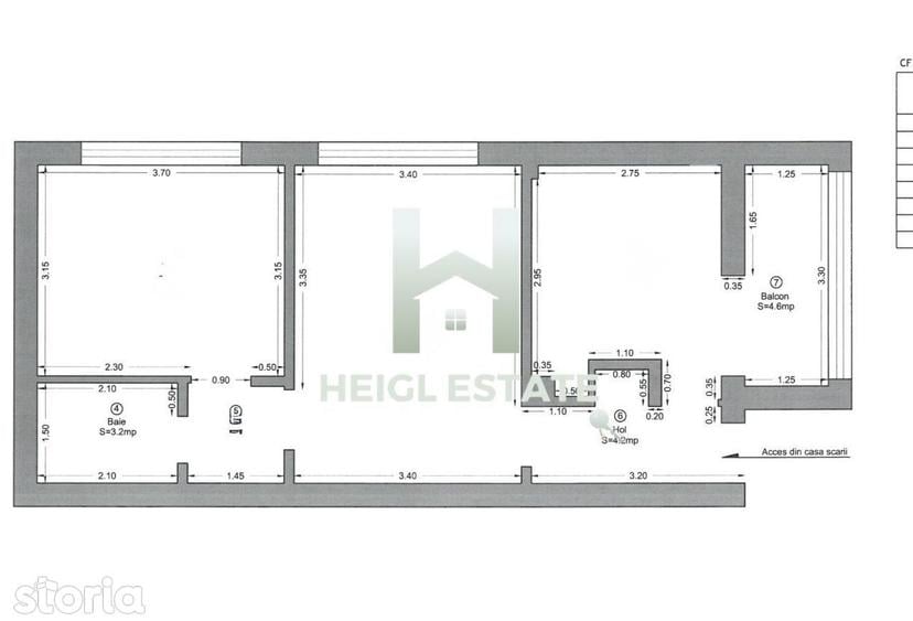 Apartament cu 3 camere decomandat, mobilat în Ultracentral