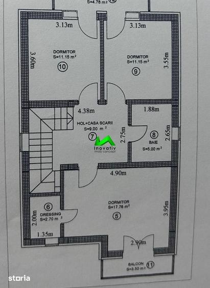 Casă cu 4 camere cu Teren 750 Mp în Cristian