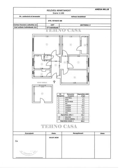 Apartament cu 2 camere decomandat în Ozana