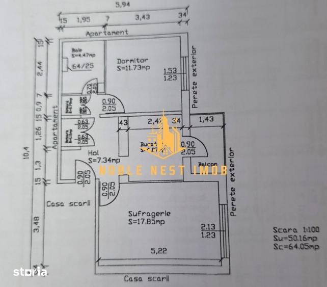 Apartament cu 2 camere în Central