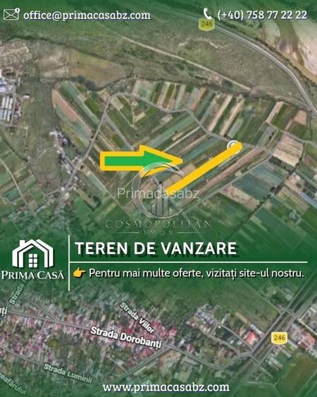 Teren intravilan zona Dorobanti suprafata 4.400mp deschidere 18m