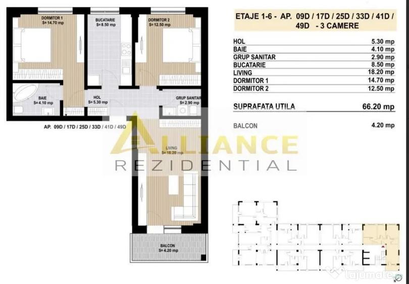 Grand Arena Mall /Apartament cu 3 Cam Decomandat OFERTA - 9