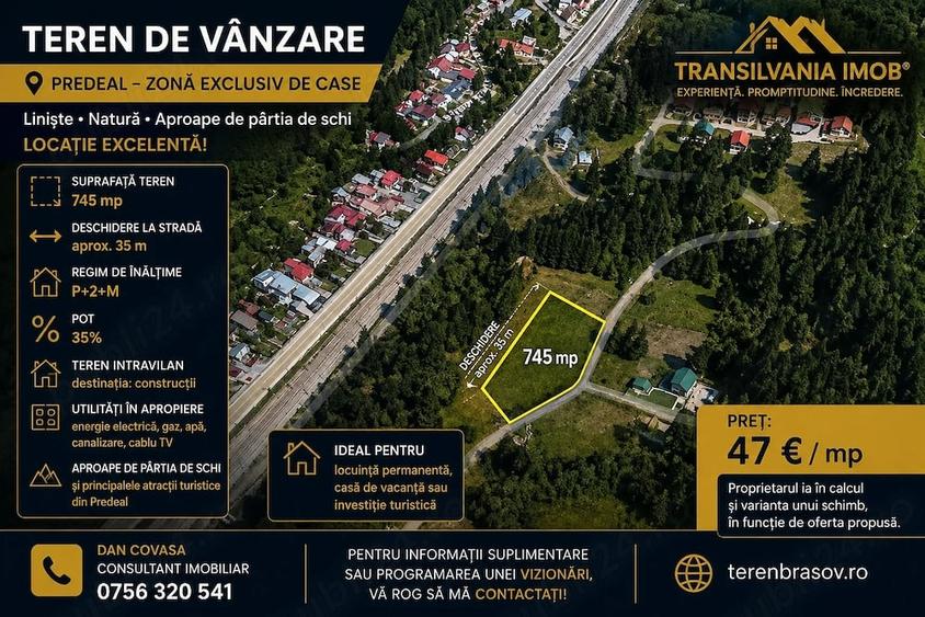 Teren de 745 mp, în Central