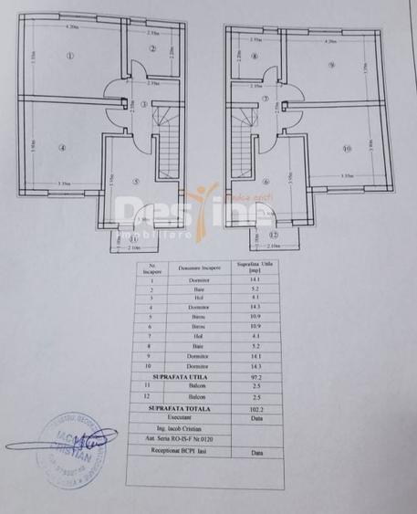 Duplex cu 4 camere cu Canalizare în Valea Adâncă