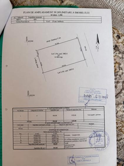 Teren Construcții intravilan de 856 mp, în Orzeni
