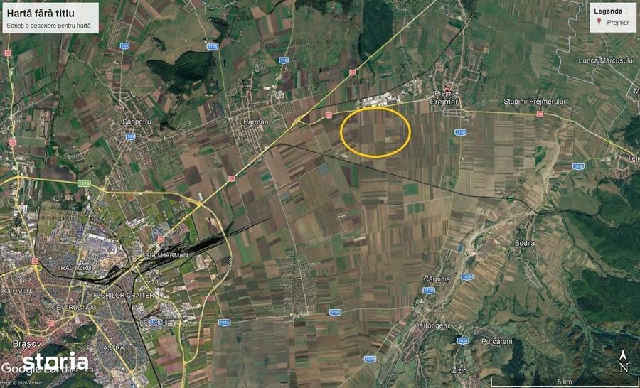 Teren de 325000 mp, în Prejmer