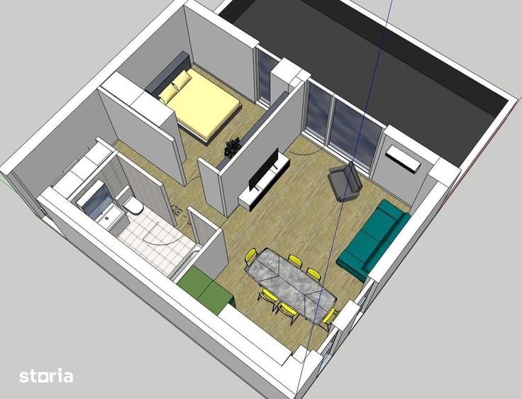 Apartament modern| 2 camere| Aer Conditionat|Terasa cu vedere la munte - 9