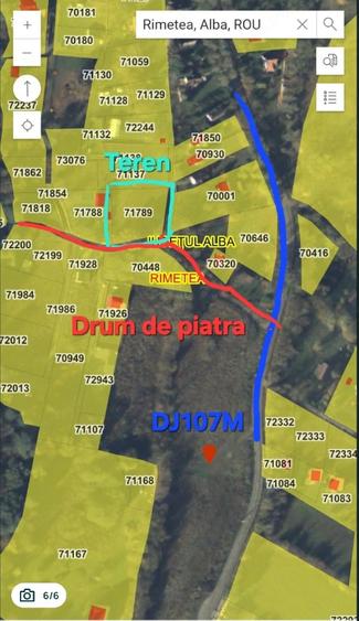 Teren de 1500 mp, în Rimetea
