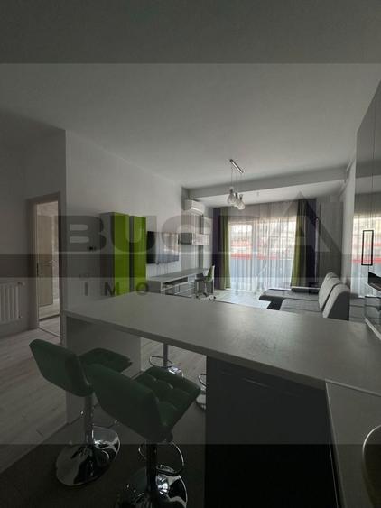 Apartament cu 2 camere semidecomandat, mobilat în Bună Ziua