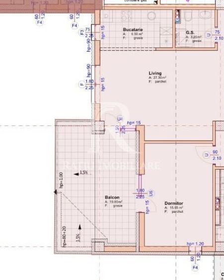 Apartament cu 3 camere decomandat în Elisabetin