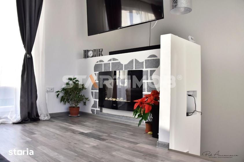 Apartament cu 2 camere semidecomandat, mobilat în Sânpetru