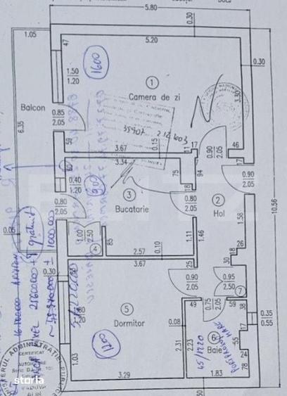 Apartament cu 2 camere în Central