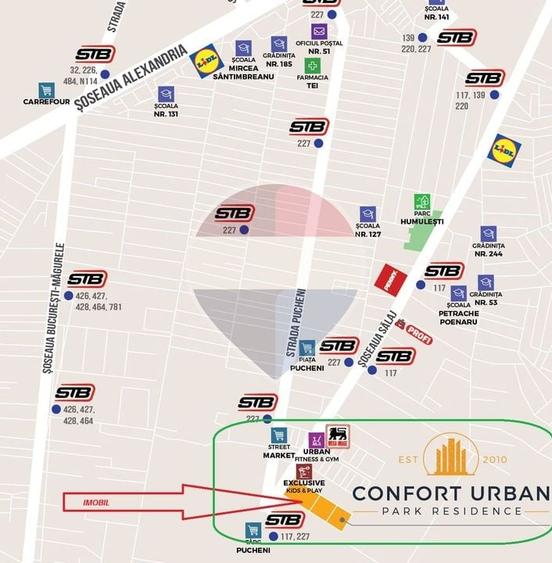 Apartament cu 3 camere decomandat, mobilat în Rahova