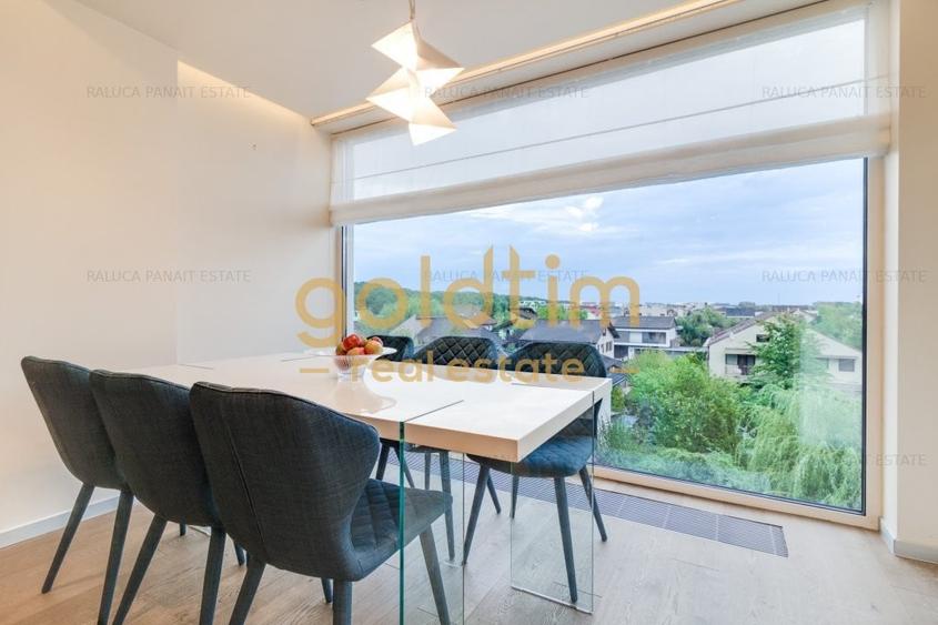 Apartament cu 3 camere decomandat, mobilat în Pipera