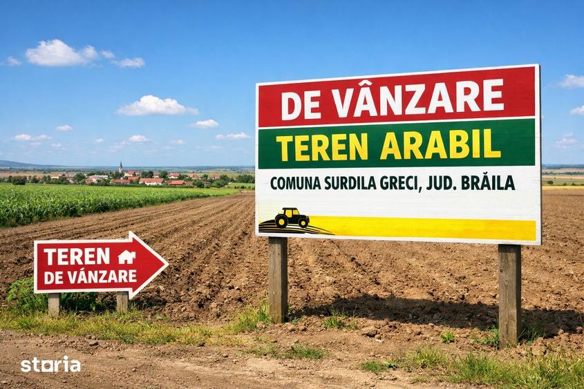 Teren de 50000 mp, în Surdila-Greci
