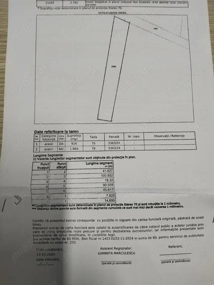 Teren de 2792 mp, în Rotarea