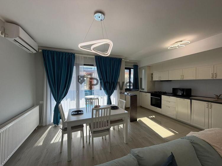 Apartament cu 2 camere semidecomandat, mobilat în Nord