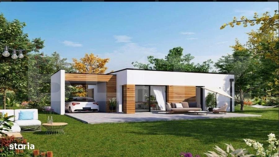 Casă cu 3 camere cu Teren 1000 Mp în Berchișești