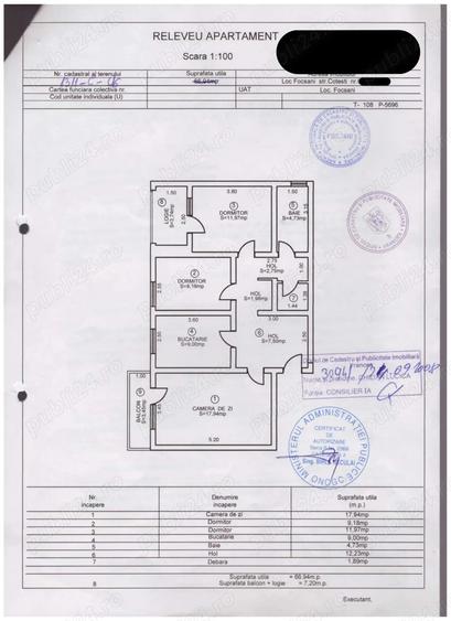 Apartament cu 3 camere decomandat în Ultracentral