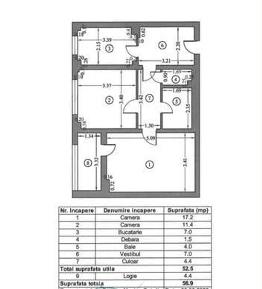 Apartament cu 2 camere decomandat în Pantelimon