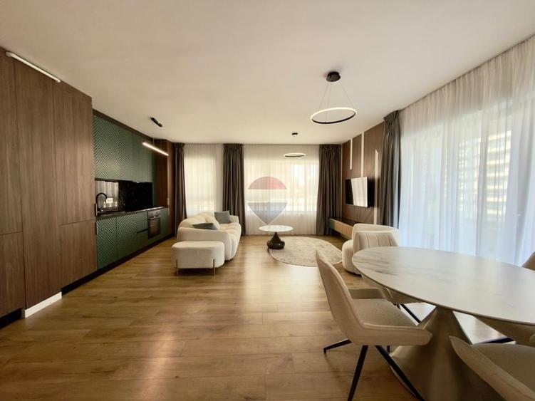 Apartament cu 2 camere semidecomandat, mobilat în Floreasca