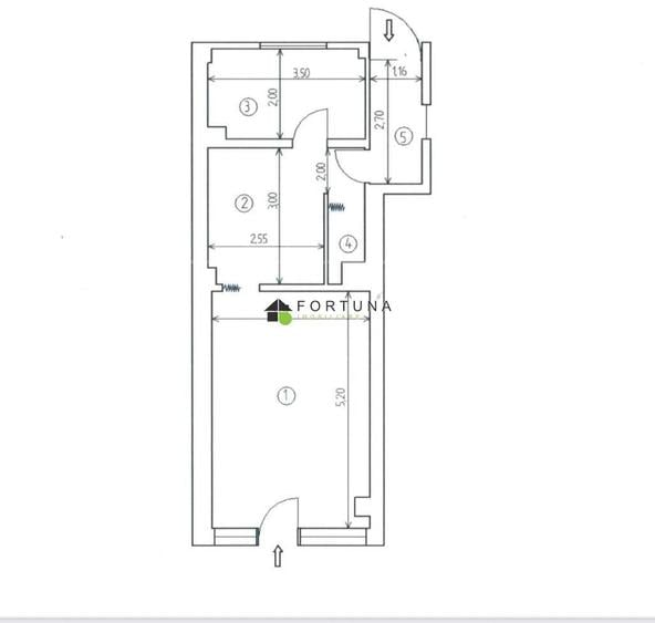 Spațiu comercial, de 39 mp, în Florilor