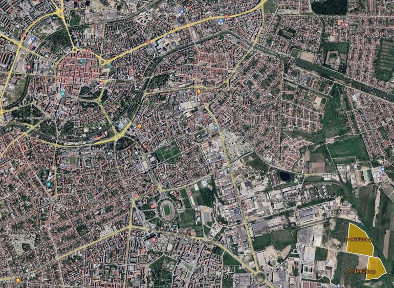 Teren Construcții intravilan de 143500 mp, în Buziașului