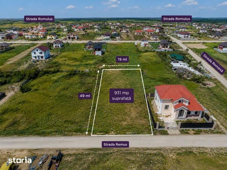 Teren de 931 mp, în Dudeștii Noi