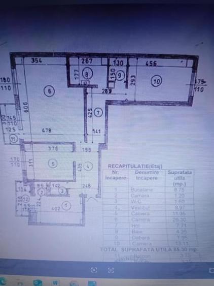 Apartament cu 3 camere, mobilat în Iancului