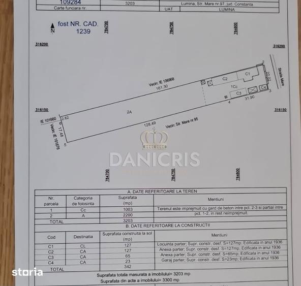 Teren de 3700 mp, în Lumina