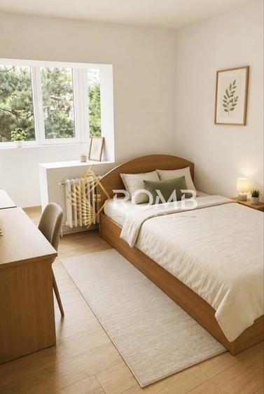 Apartament cu 3 camere decomandat, mobilat în Plopilor