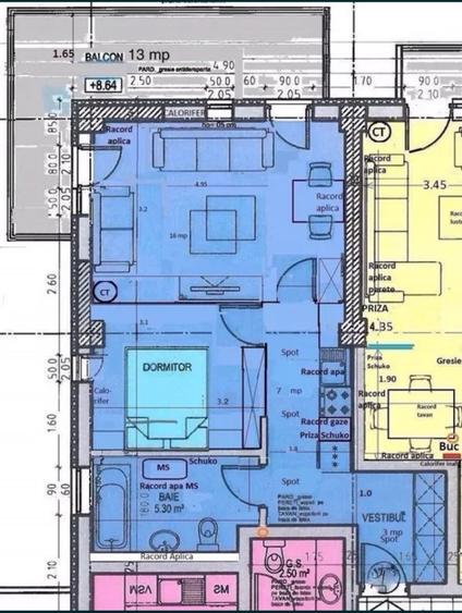 Apartament cu 2 camere decomandat în Aviației