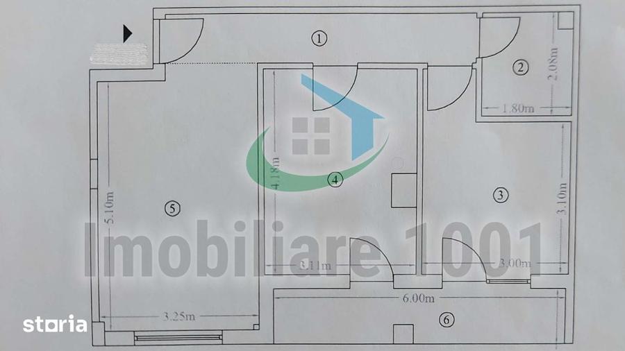 Apartament cu 3 camere în Vasile Alecsandri