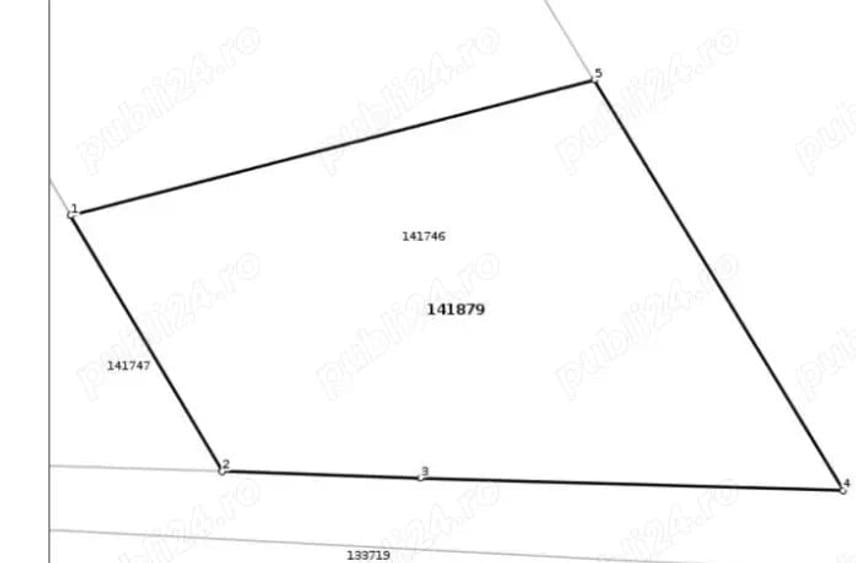 Teren de 4200 mp, în 1848