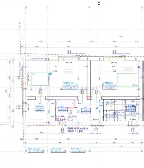 Duplex cu 4 camere cu Canalizare în Dâmbul Rotund